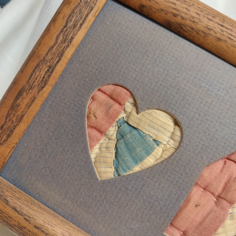 The Farmers Daughter vintage framed art From Americas Heartland Authentic Quilts - Picture 4 of 12